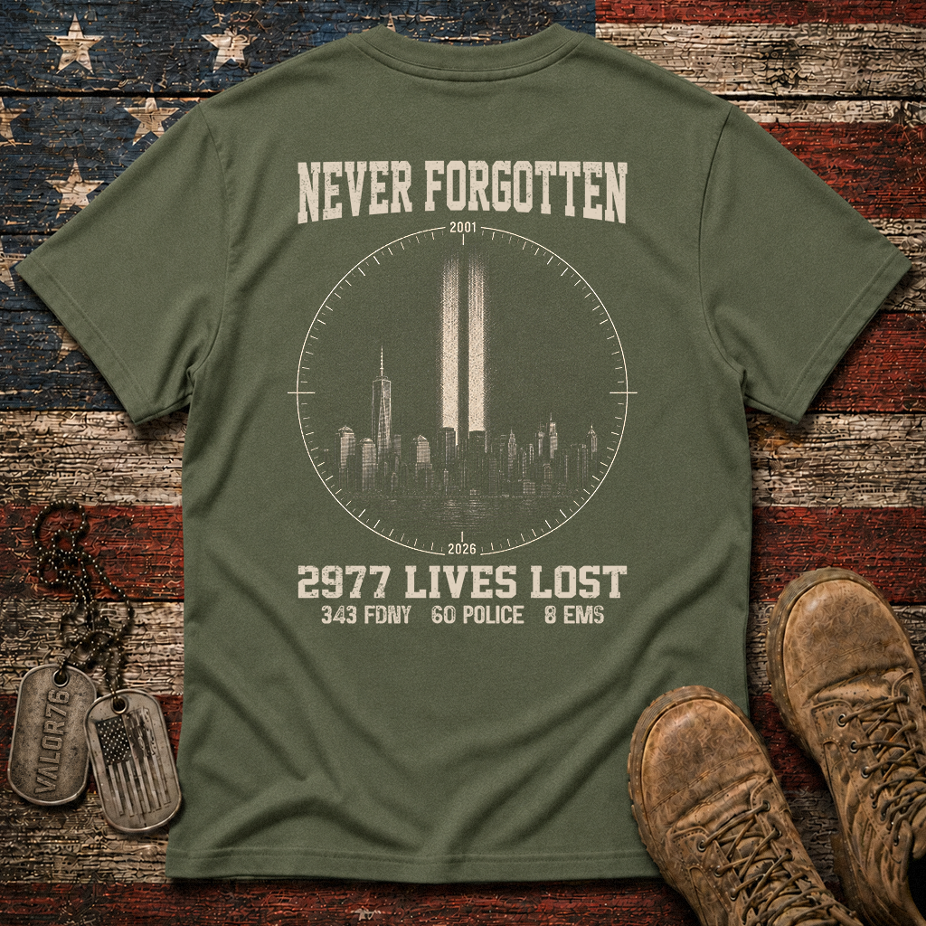 25 Years 9.11 2977 Lives Lost Classic Tee