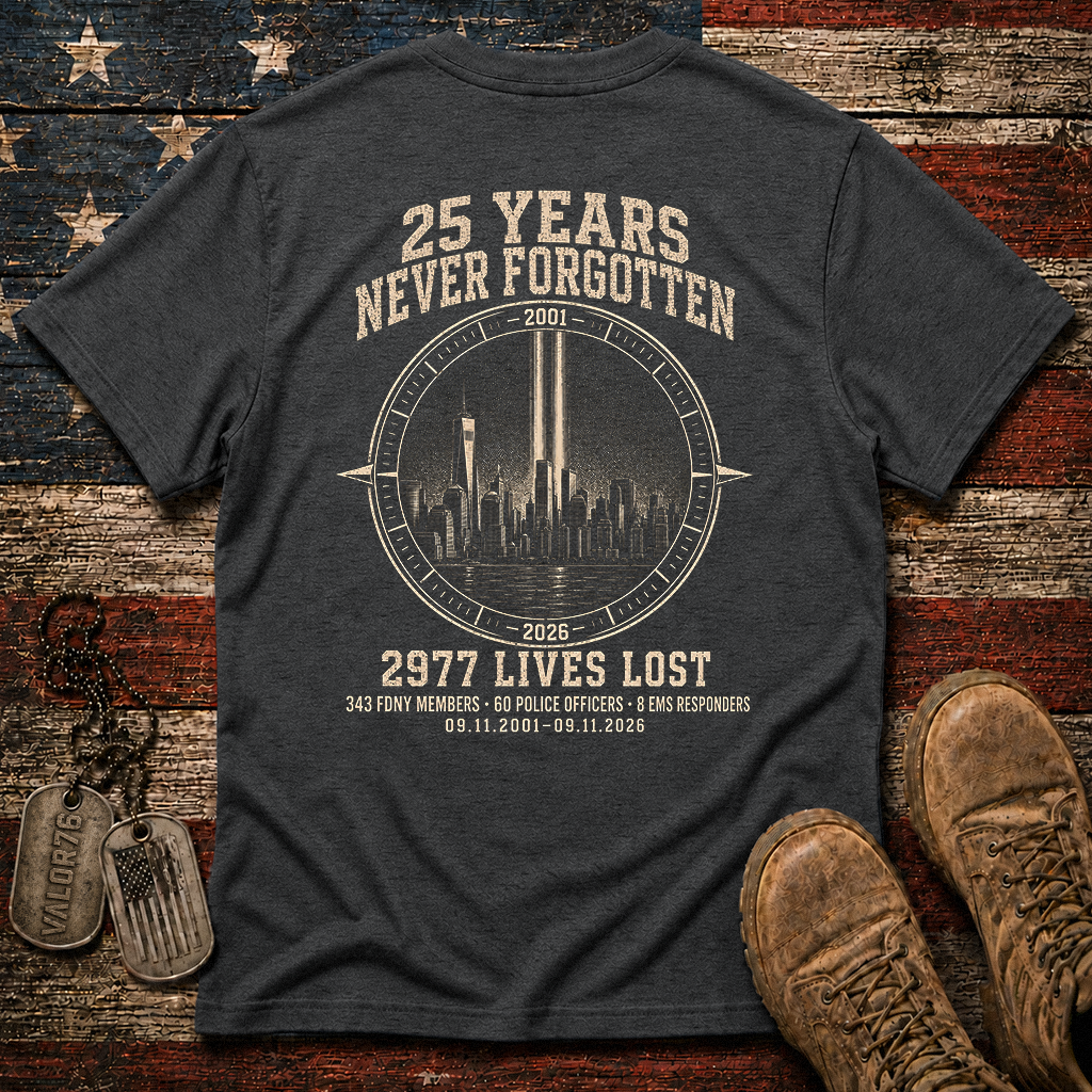 25 Years 9.11 2977 Lives Lost Classic Tee