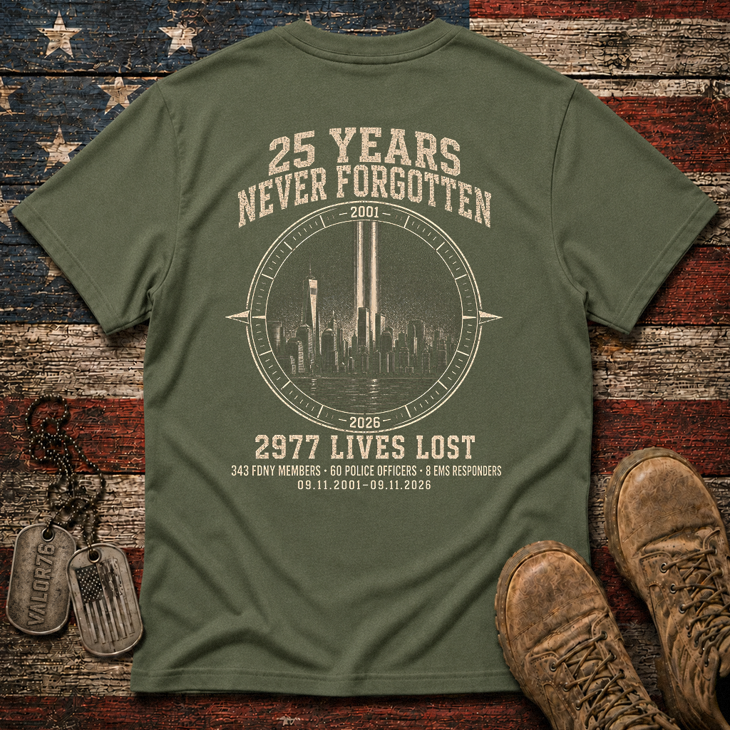 25 Years 9.11 2977 Lives Lost Classic Tee