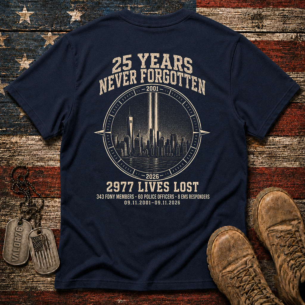25 Years 9.11 2977 Lives Lost Classic Tee