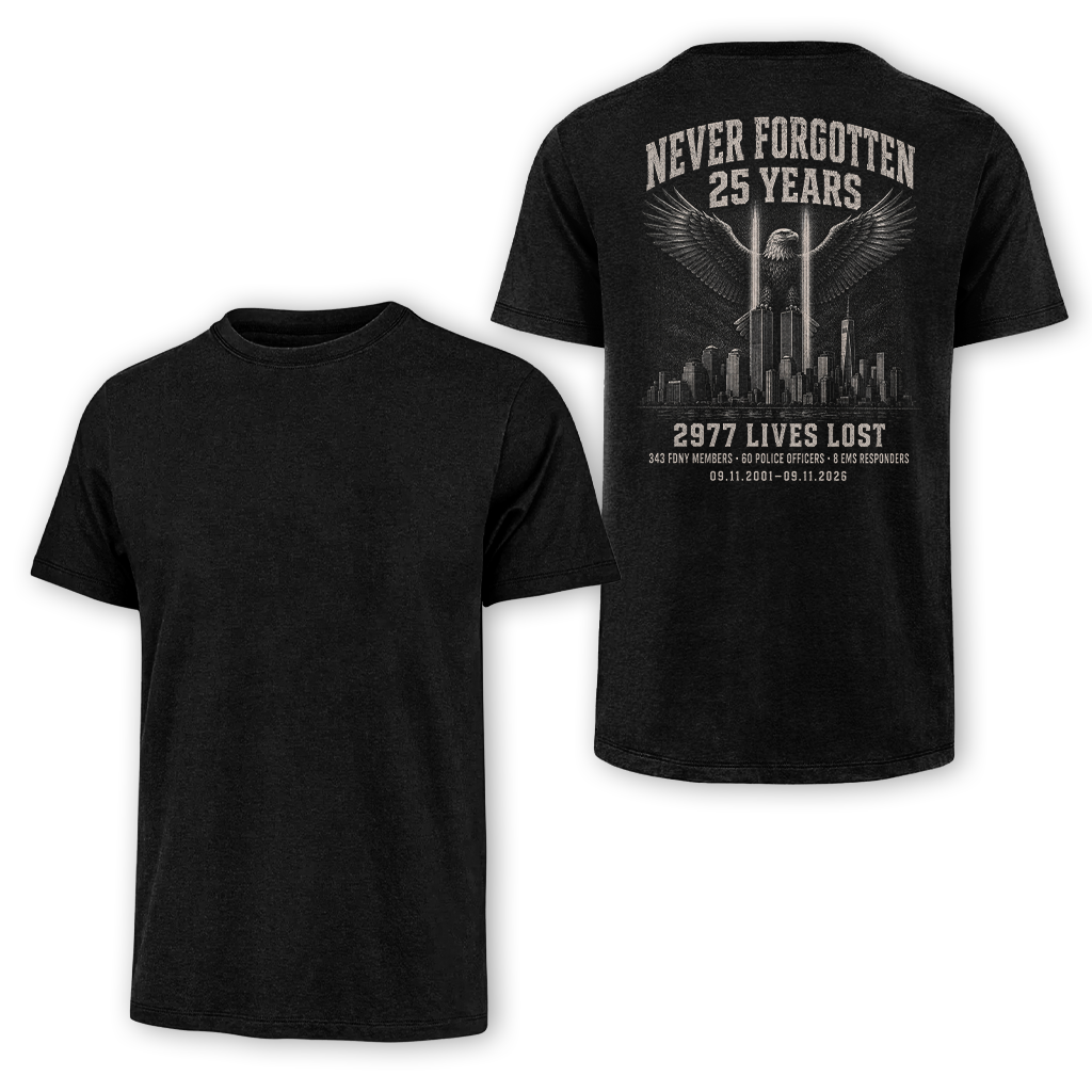 25 Years 9.11 2977 Lives Lost Classic Tee