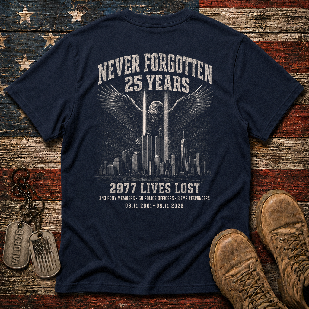 25 Years 9.11 2977 Lives Lost Classic Tee
