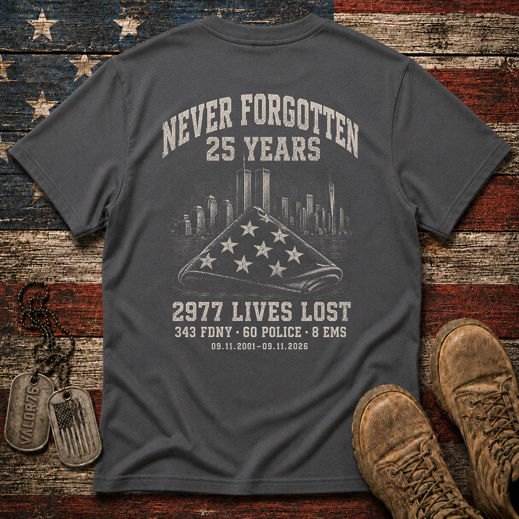 25 Years 9.11 2977 Lives Lost Classic Tee