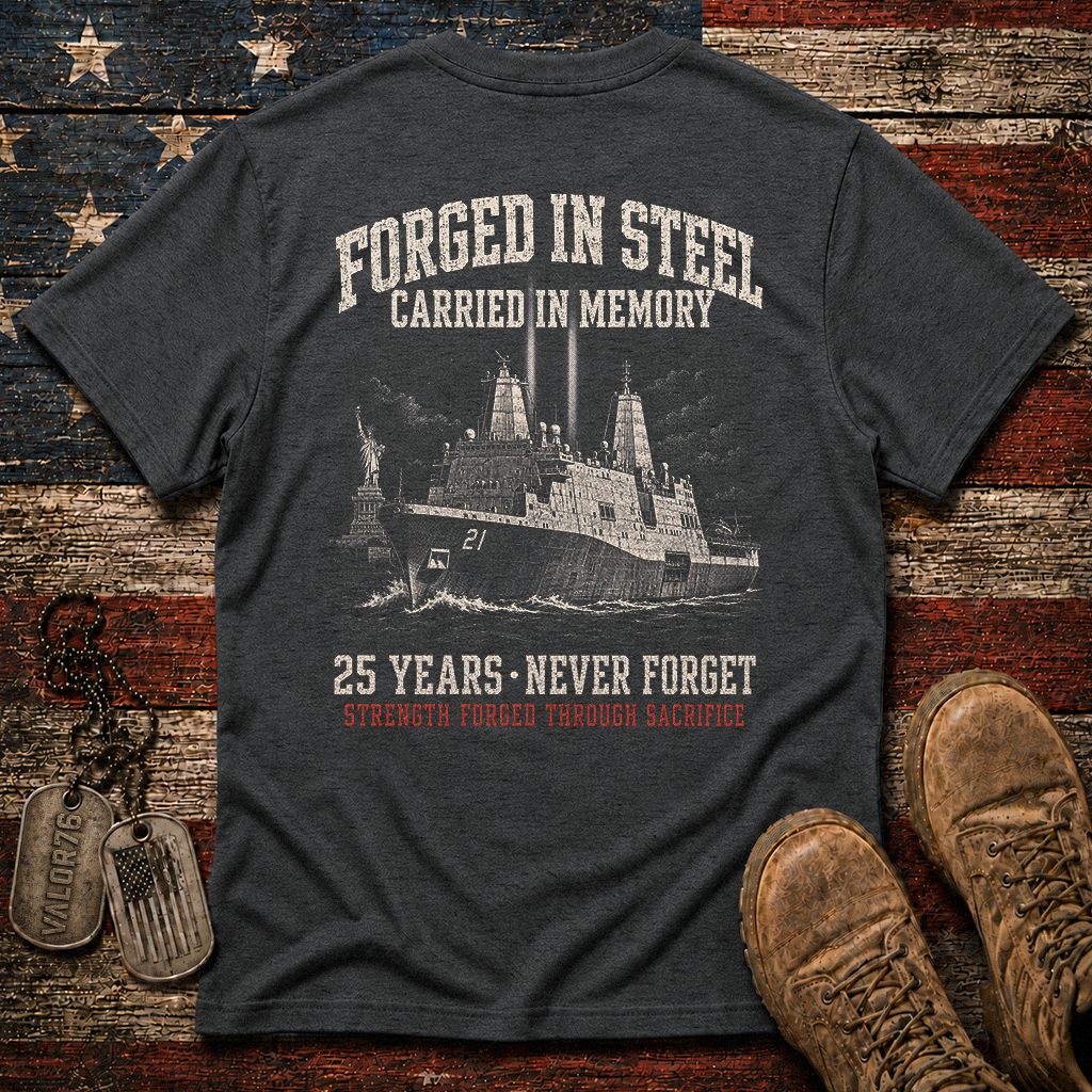 Strength Forged Through Sacrifice 25 Years 9.11 Classic Tee