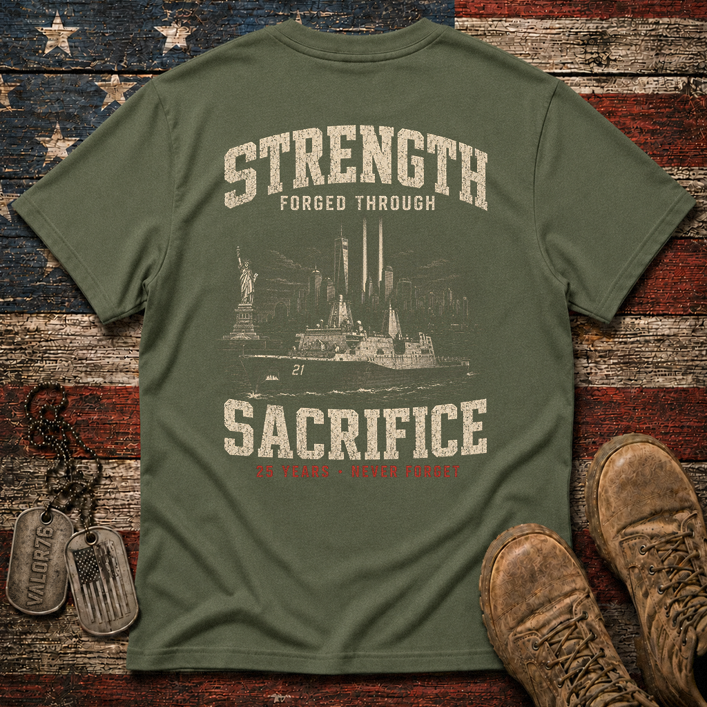 Strength Forged Through Sacrifice 25 Years 9.11 Classic Tee