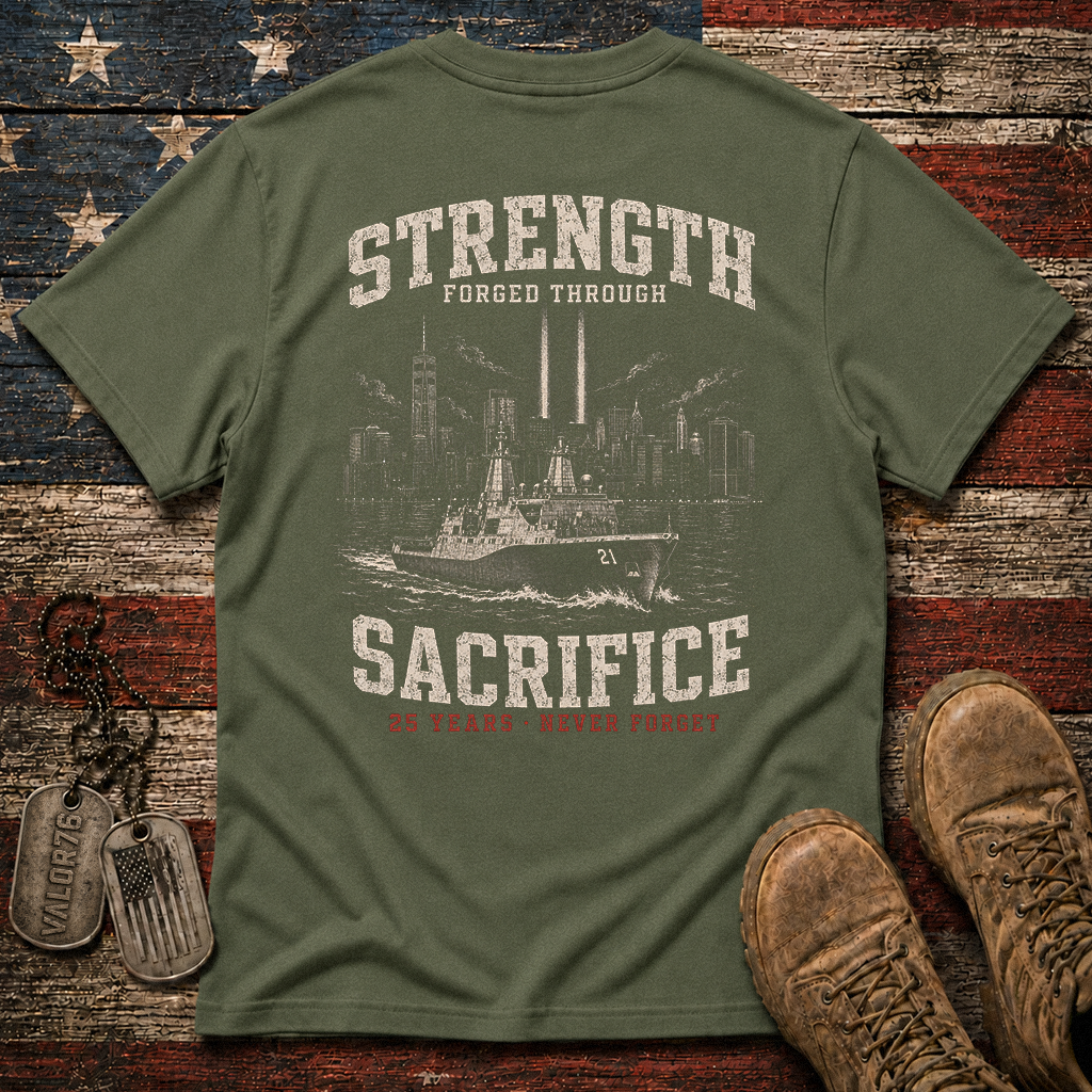 Strength Forged Through Sacrifice 25 Years 9.11 Classic Tee