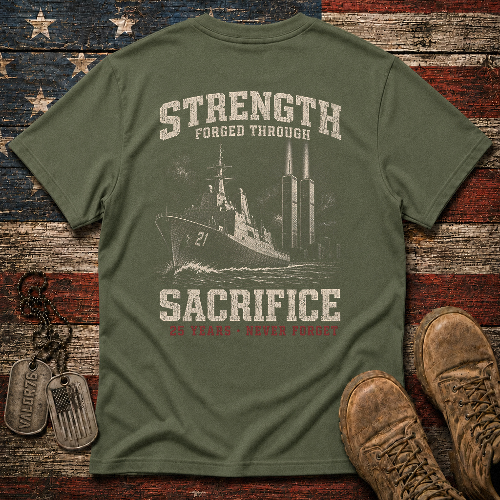 Strength Forged Through Sacrifice 25 Years 9.11 Classic Tee