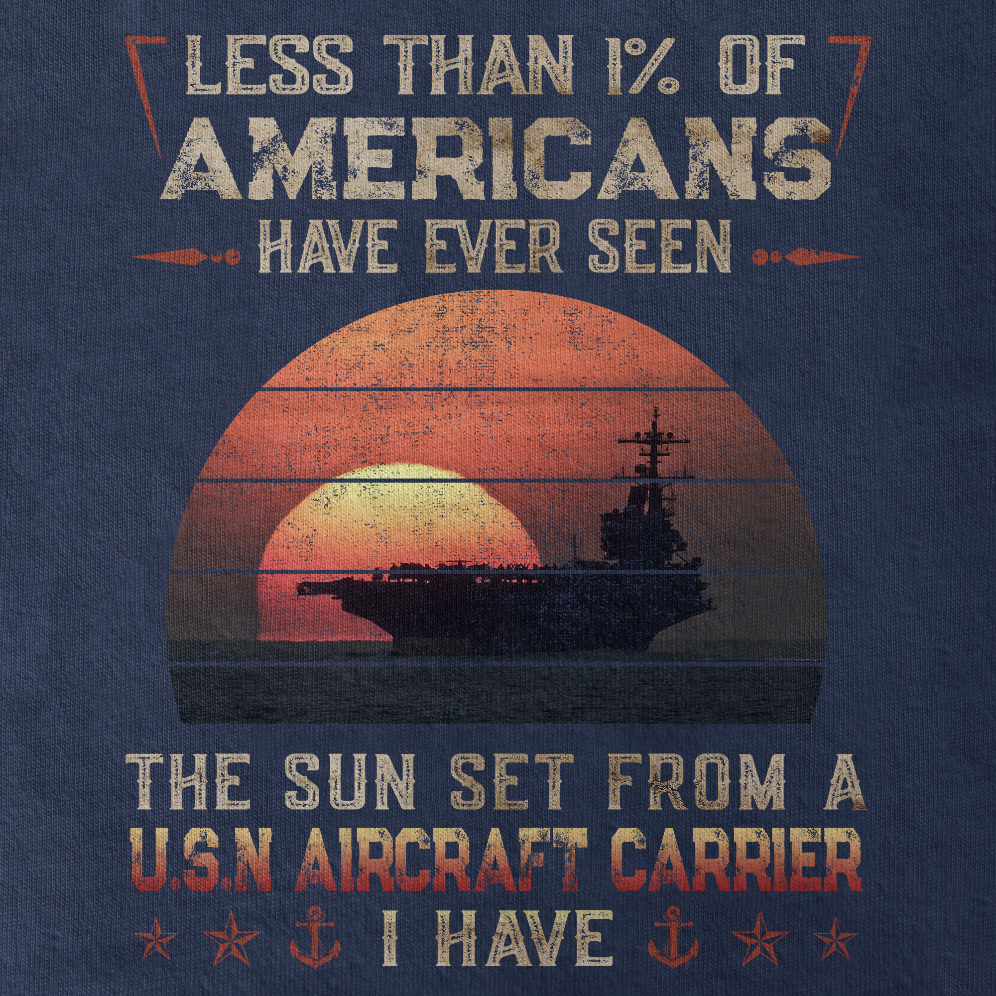 Less Than 1% Aircraft Carrier Classic T-shirt