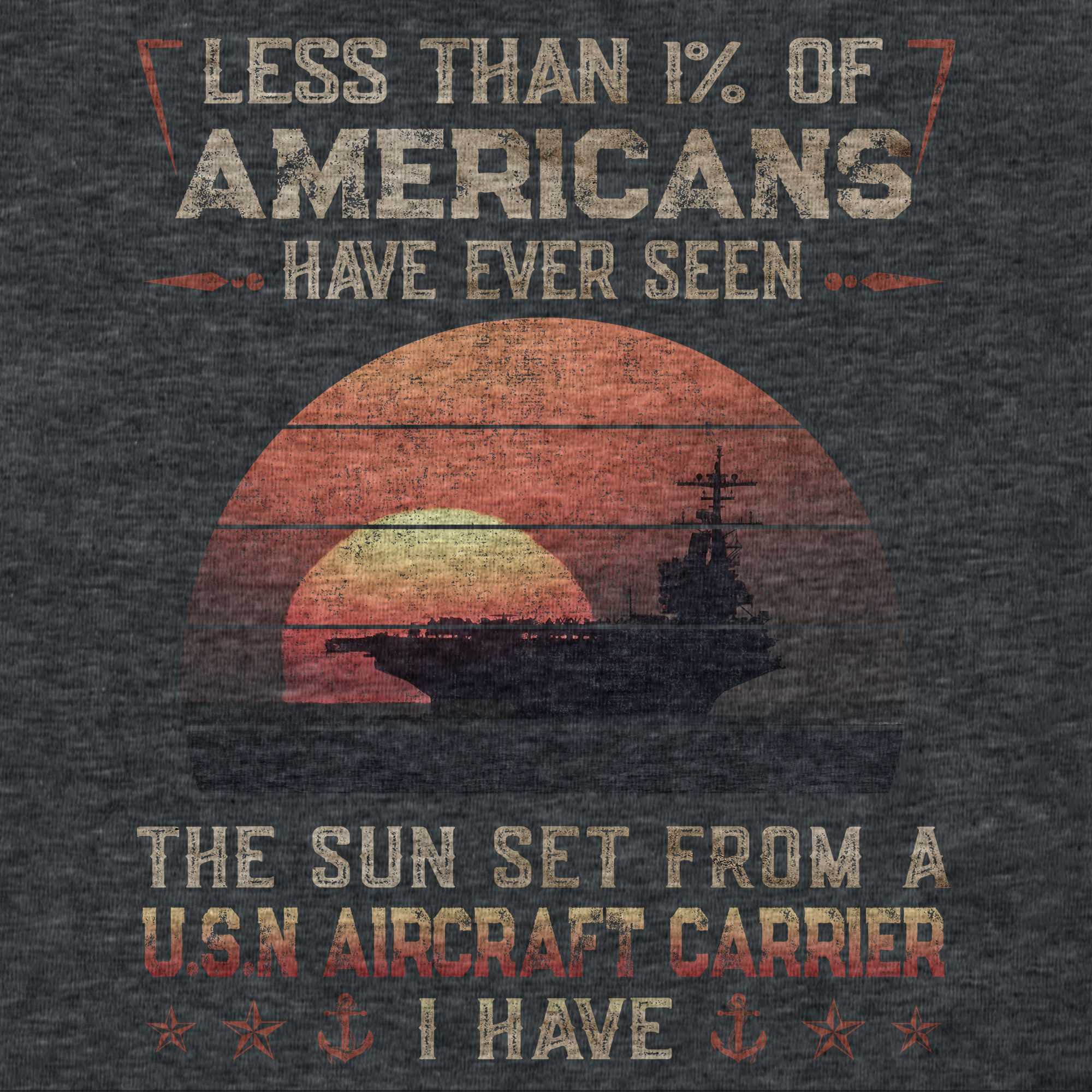 Less Than 1% Aircraft Carrier Premium T-Shirt