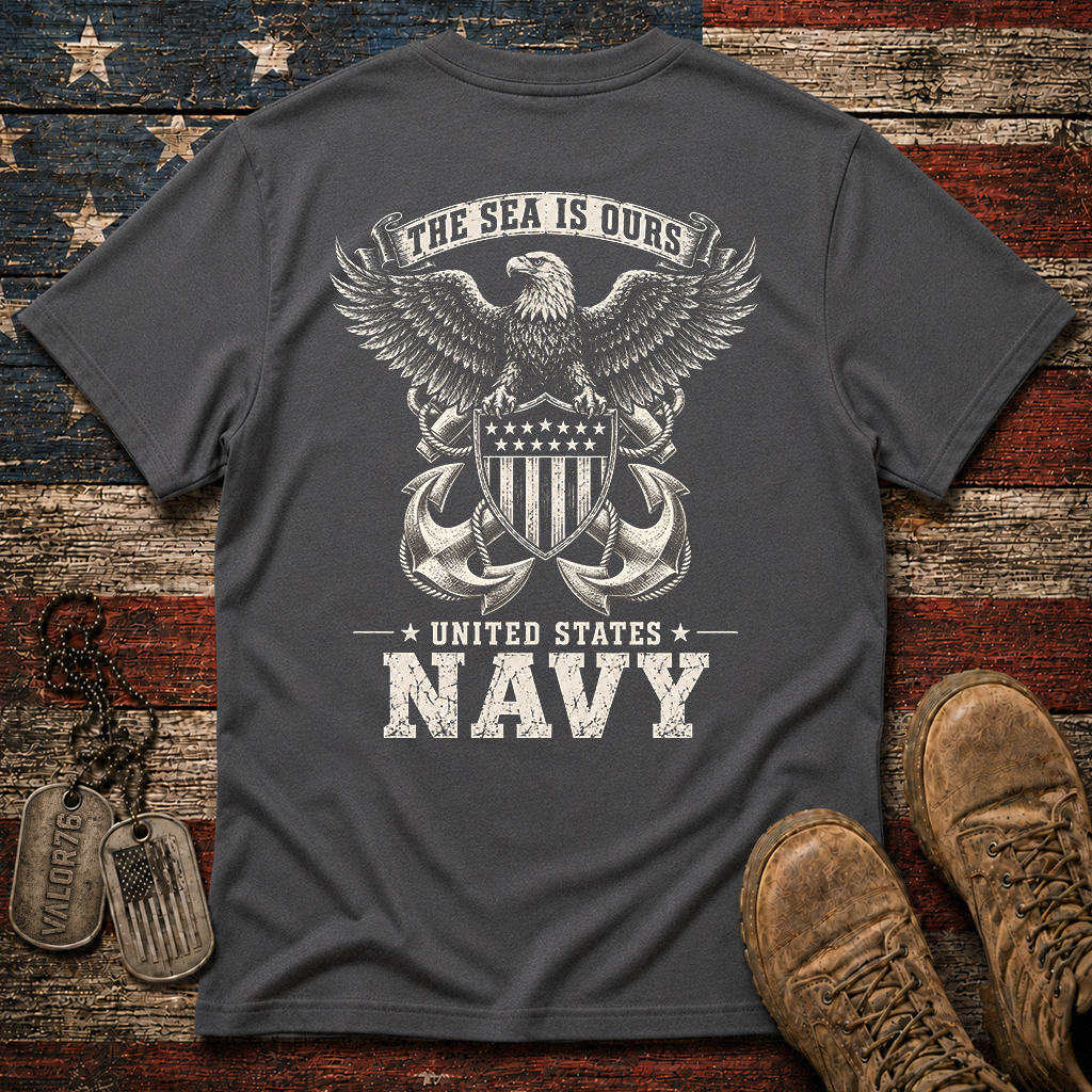 The Sea Is Ours Navy Classic Tee