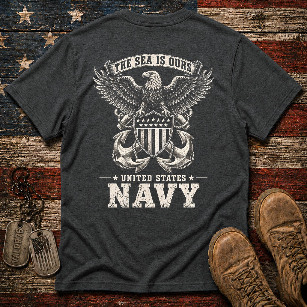The Sea Is Ours Navy Classic Tee