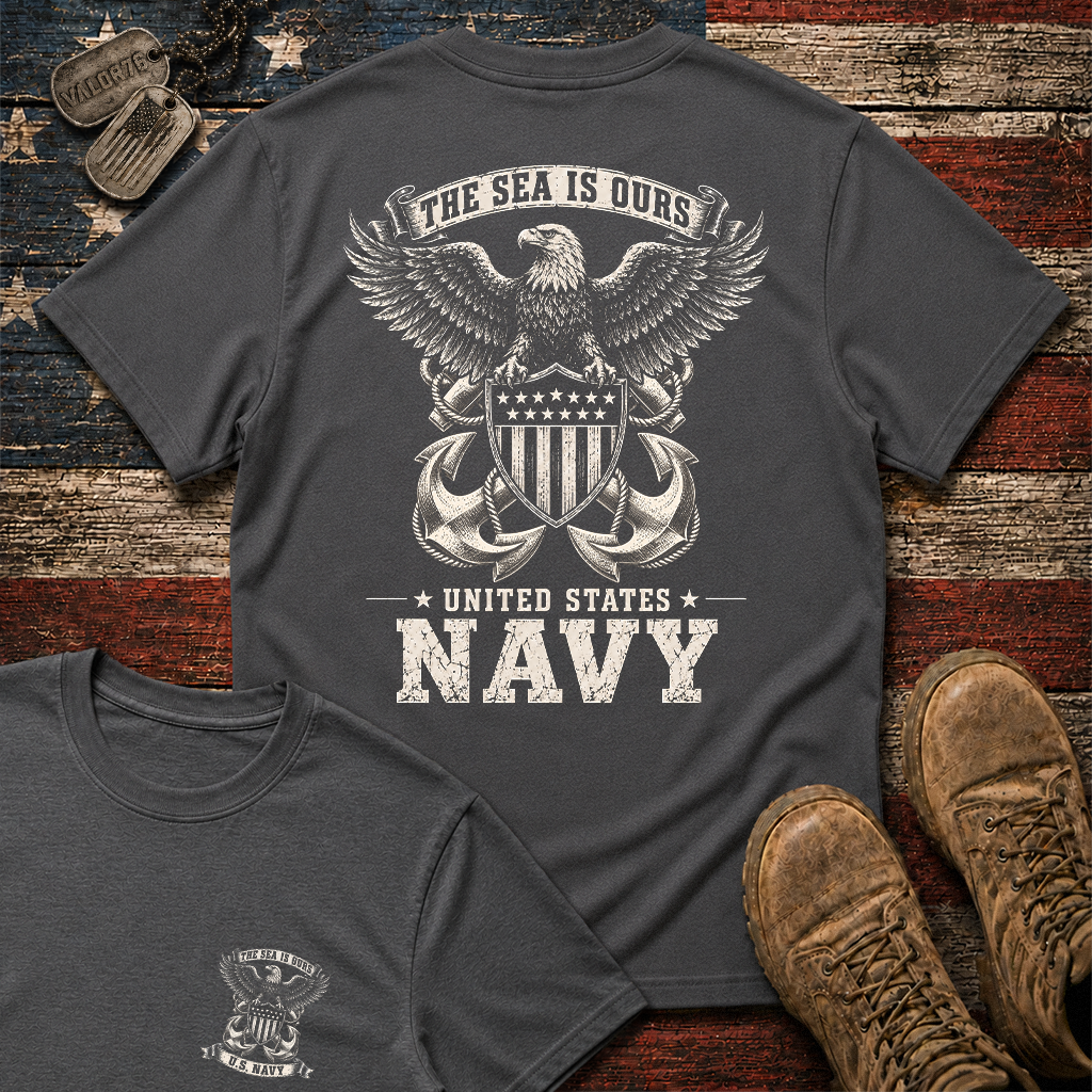 The Sea Is Ours Navy Classic Tee