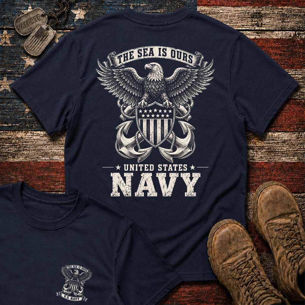 The Sea Is Ours Navy Classic Tee