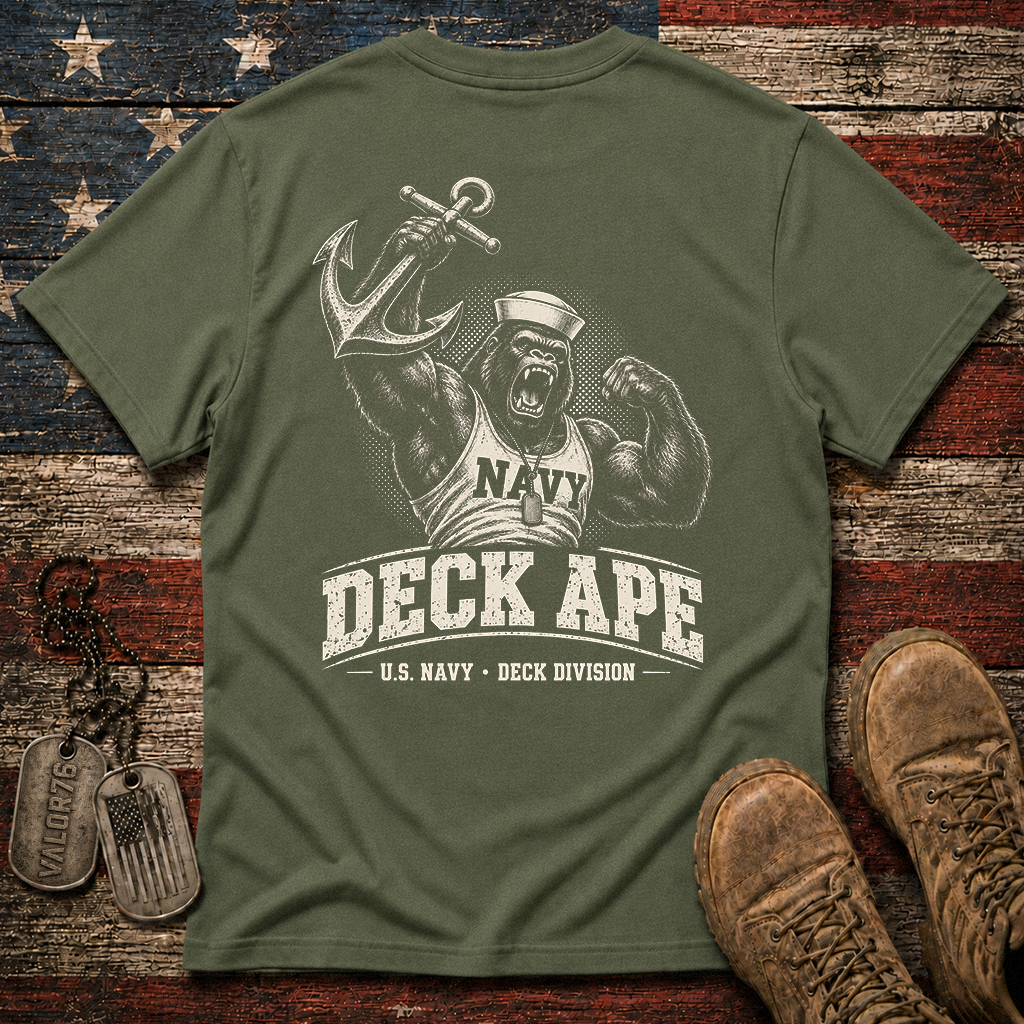 Deck Ape Navy Deck Division Classic Tee