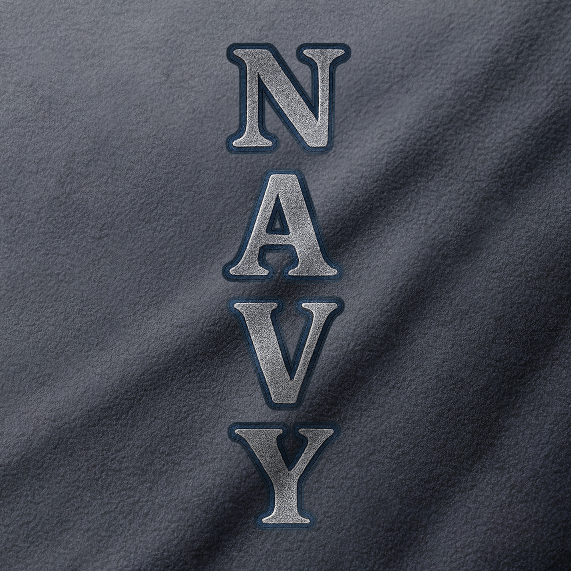 Navy Silver Anchor Half-Zip Raglan Sweatshirt