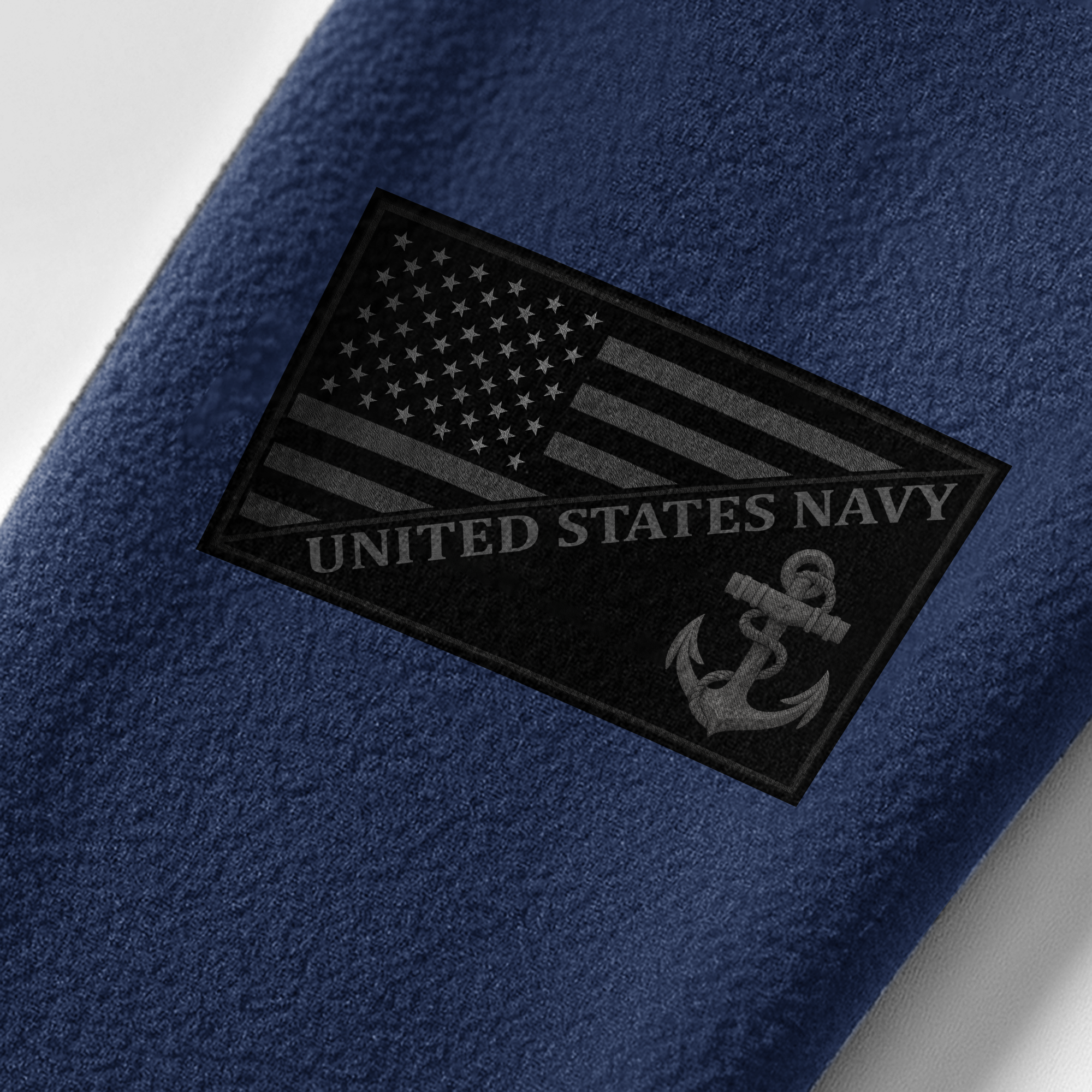 Navy Silver Anchor Half-Zip Raglan Sweatshirt