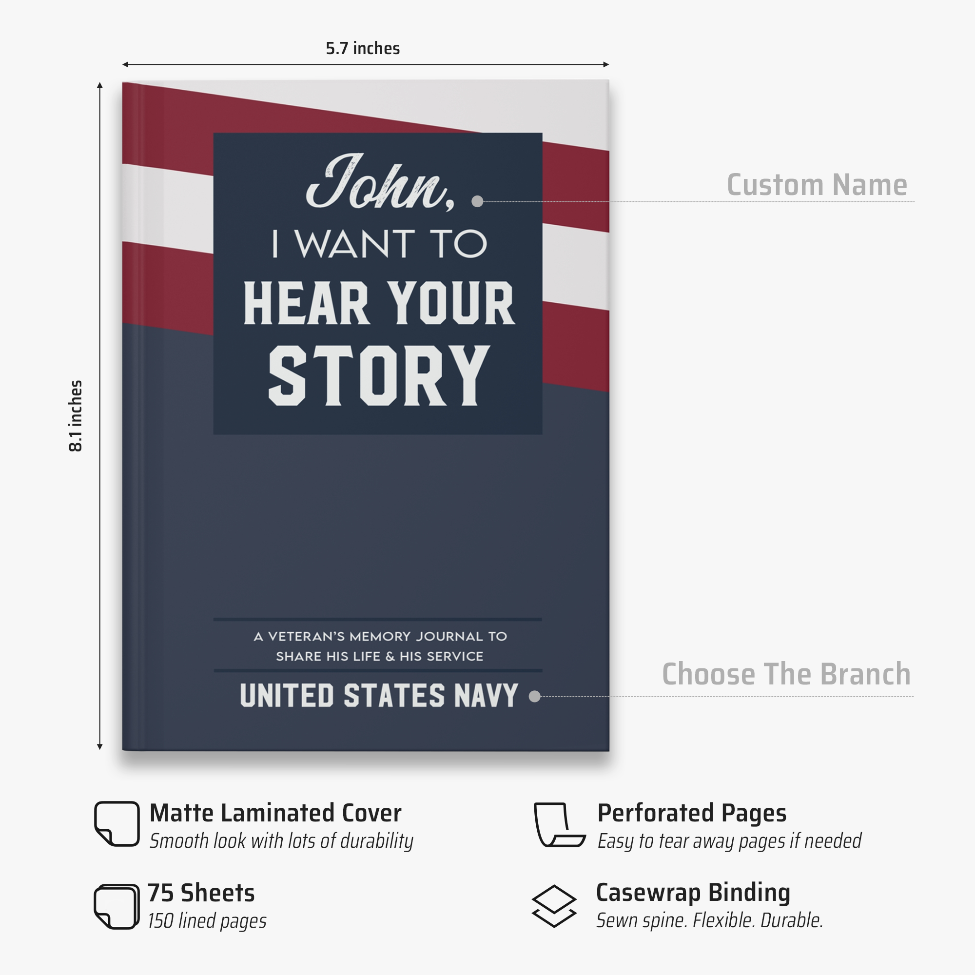 Tell Me Your Story Hardcover Journal