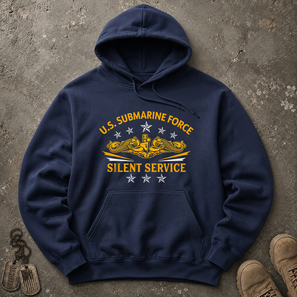 Submarine Force Silent Service Gold Dolphins Heavy Blend™ Hoodie