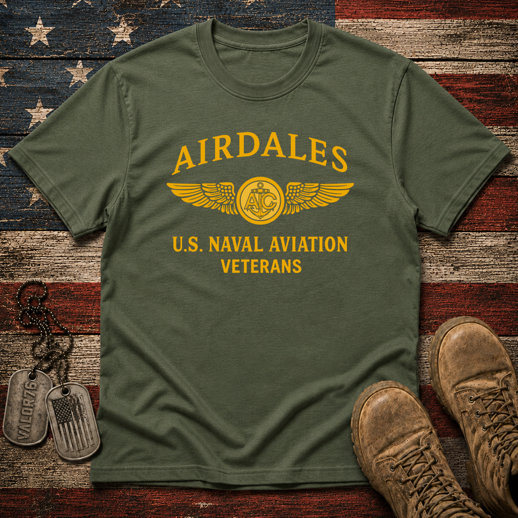 Airdales Aircrew Wings Naval Aviation Classic Tee