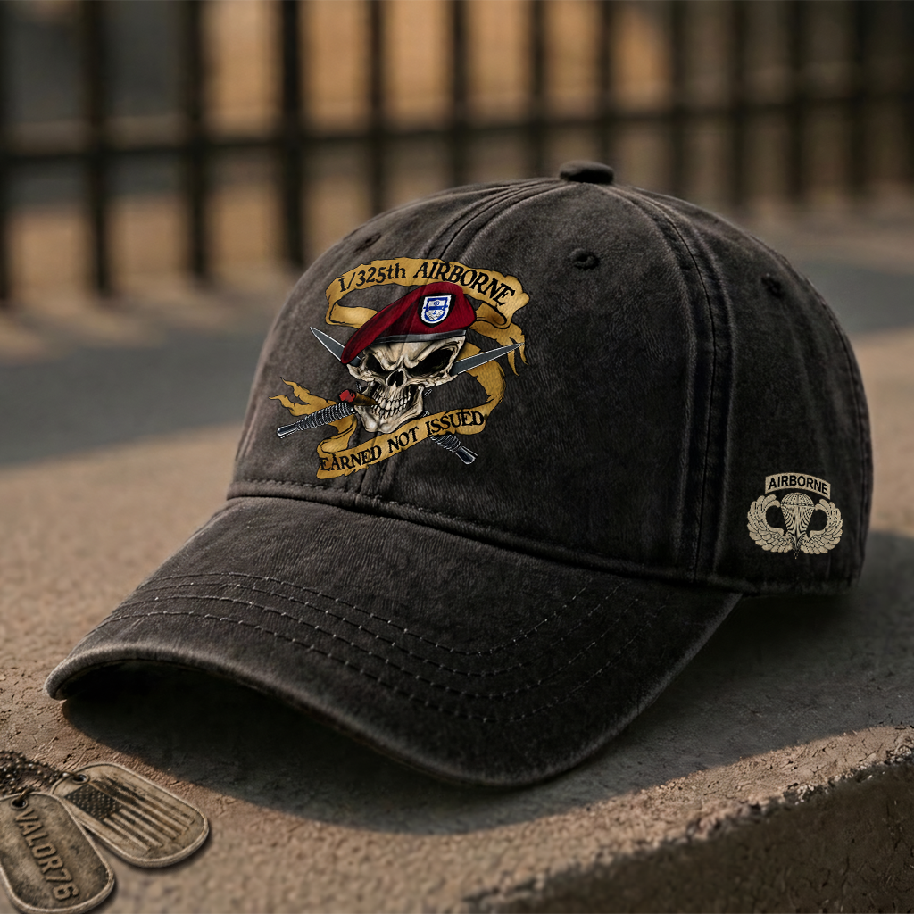 I/325th Airborne Earned Not Issued Washed Cap