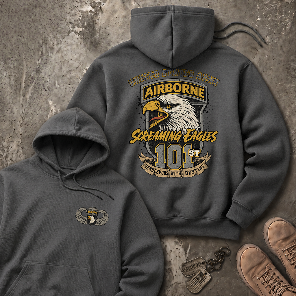 101st Airborne Division Screaming Eagles Heavy Blend™ Hoodie