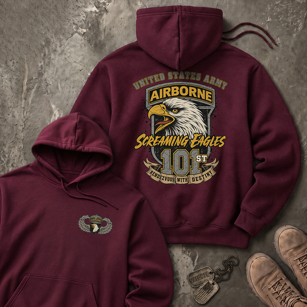 101st Airborne Division Screaming Eagles Heavy Blend™ Hoodie