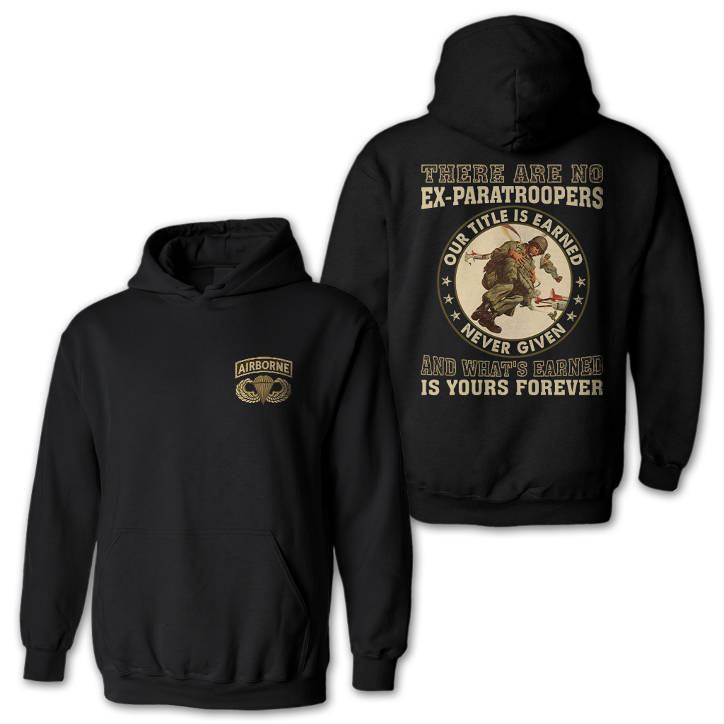 There Are No Ex-Paratroopers Heavy Blend™ Hoodie