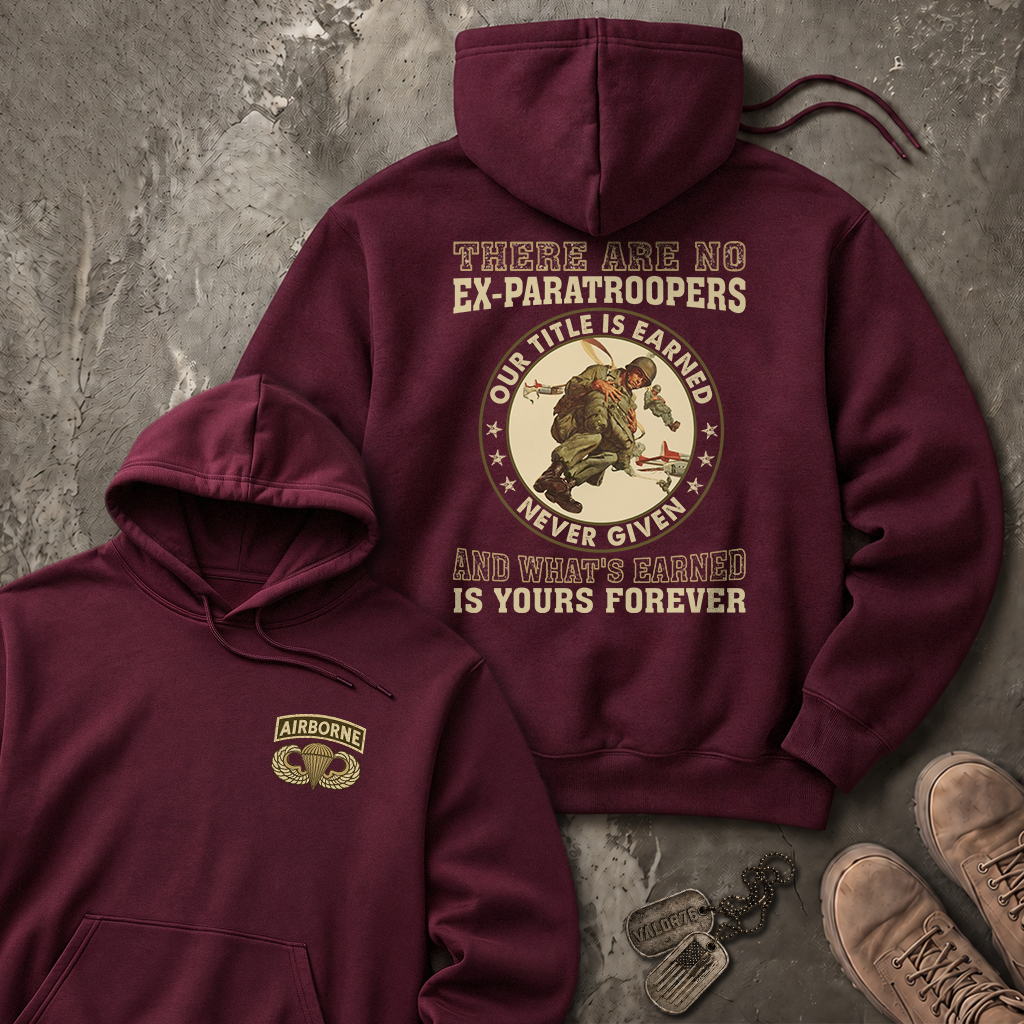 There Are No Ex-Paratroopers Heavy Blend™ Hoodie
