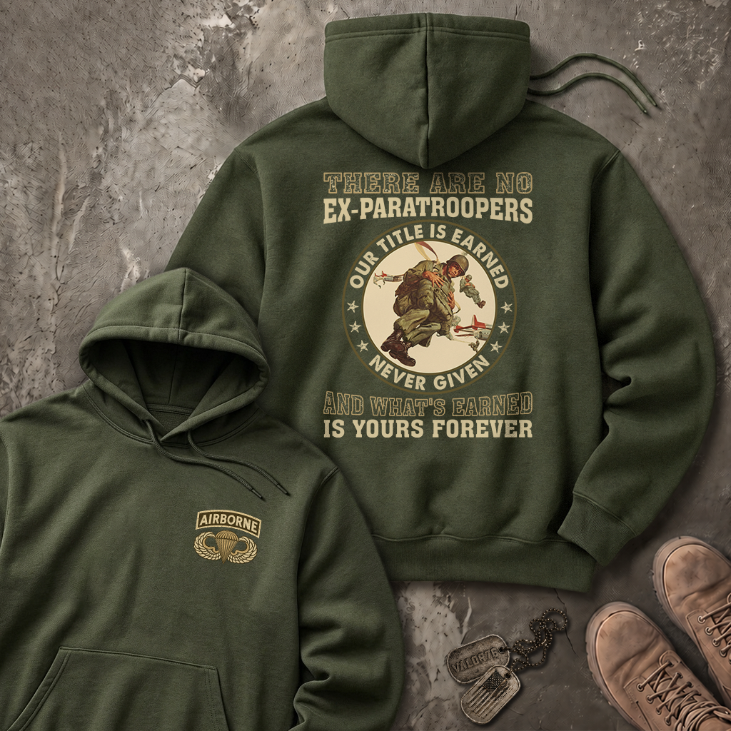 There Are No Ex-Paratroopers Heavy Blend™ Hoodie