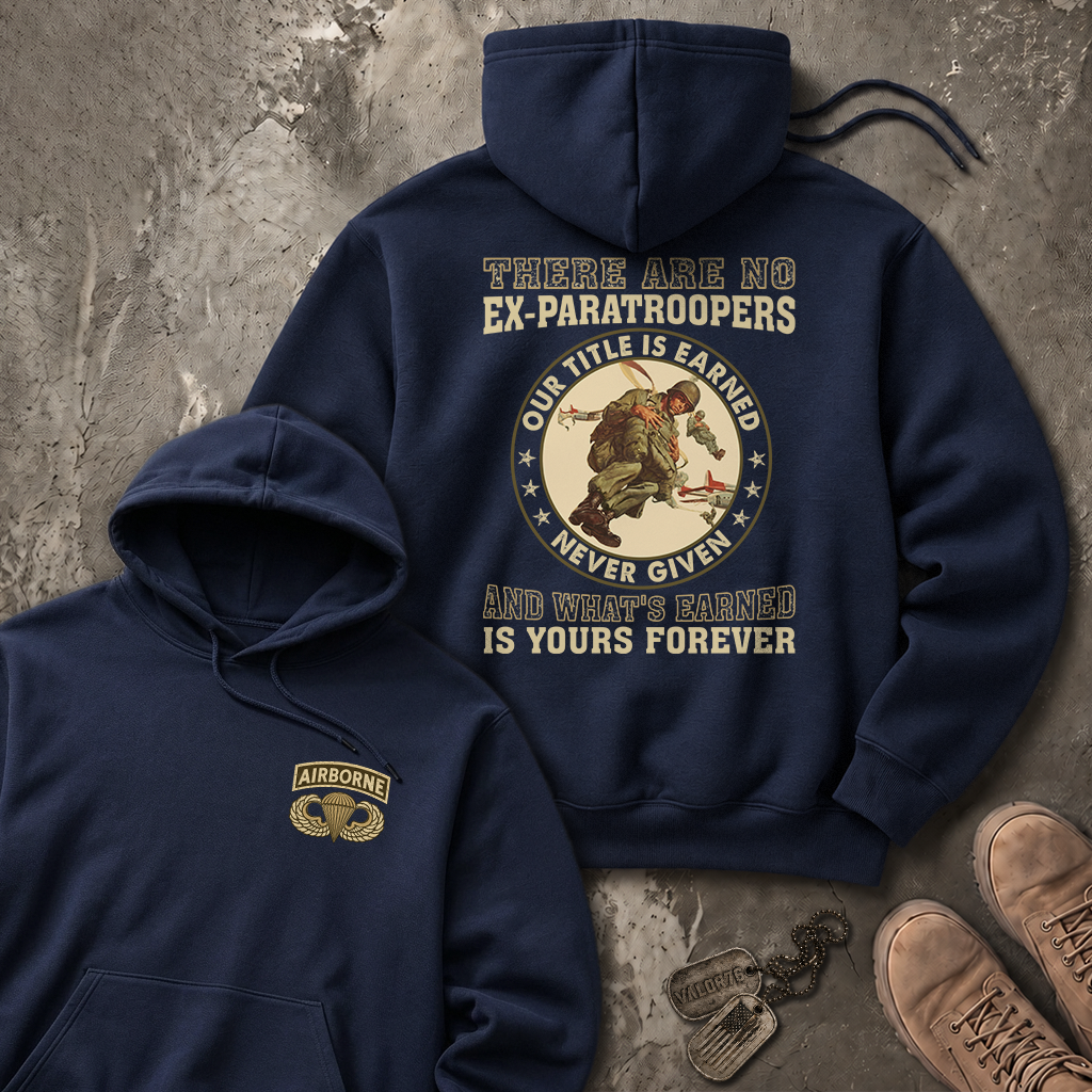 There Are No Ex-Paratroopers Heavy Blend™ Hoodie