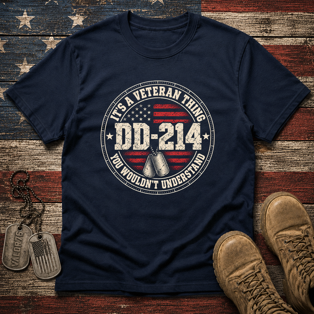 DD-214 It's A Veteran Thing Classic Tee