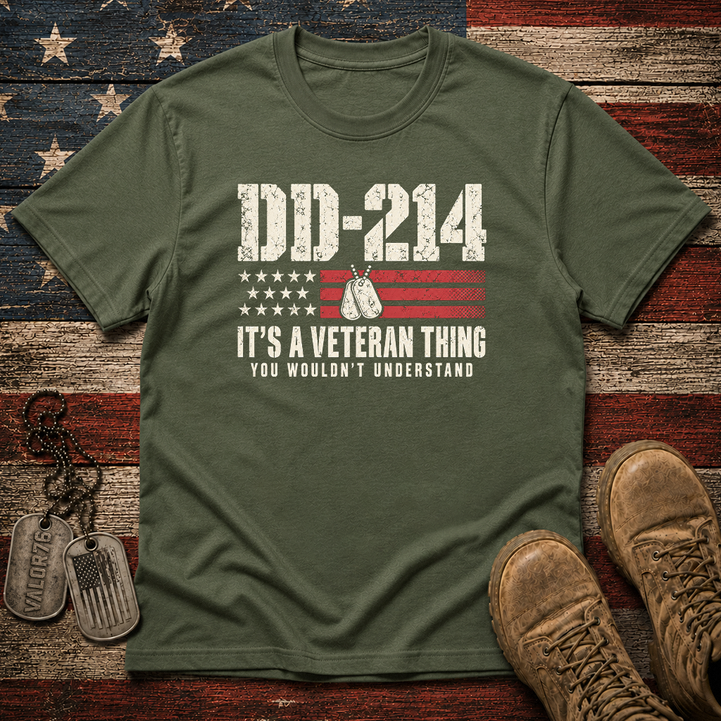 DD-214 It's A Veteran Thing Classic Tee