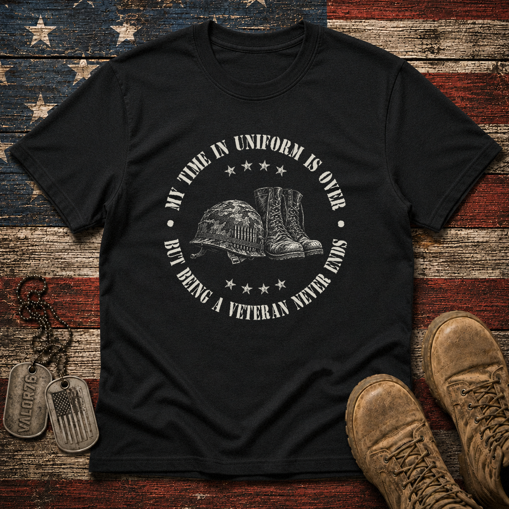 Being A Veteran Never End Classic Tee