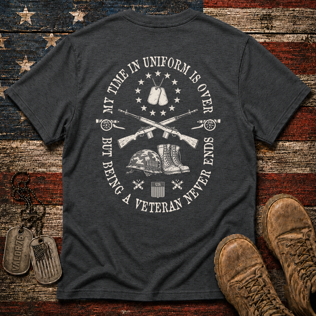 Being A Veteran Never End Classic Tee
