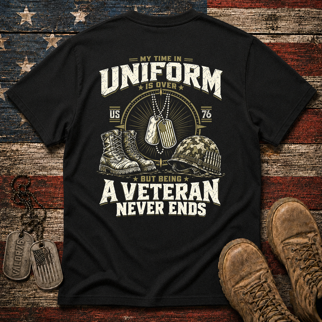 Being A Veteran Never End Classic Tee