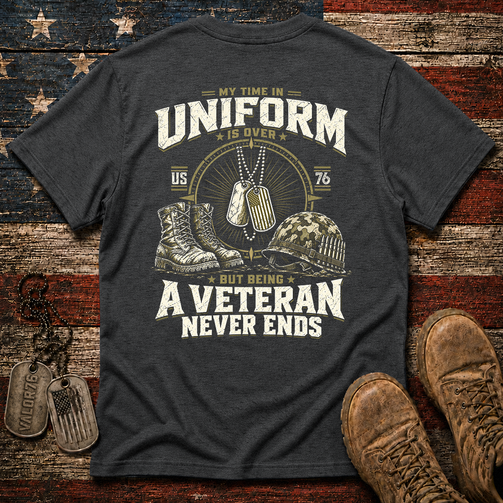 Being A Veteran Never End Classic Tee