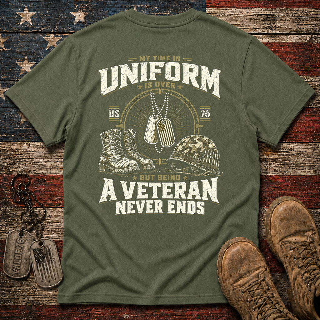 Being A Veteran Never End Classic Tee