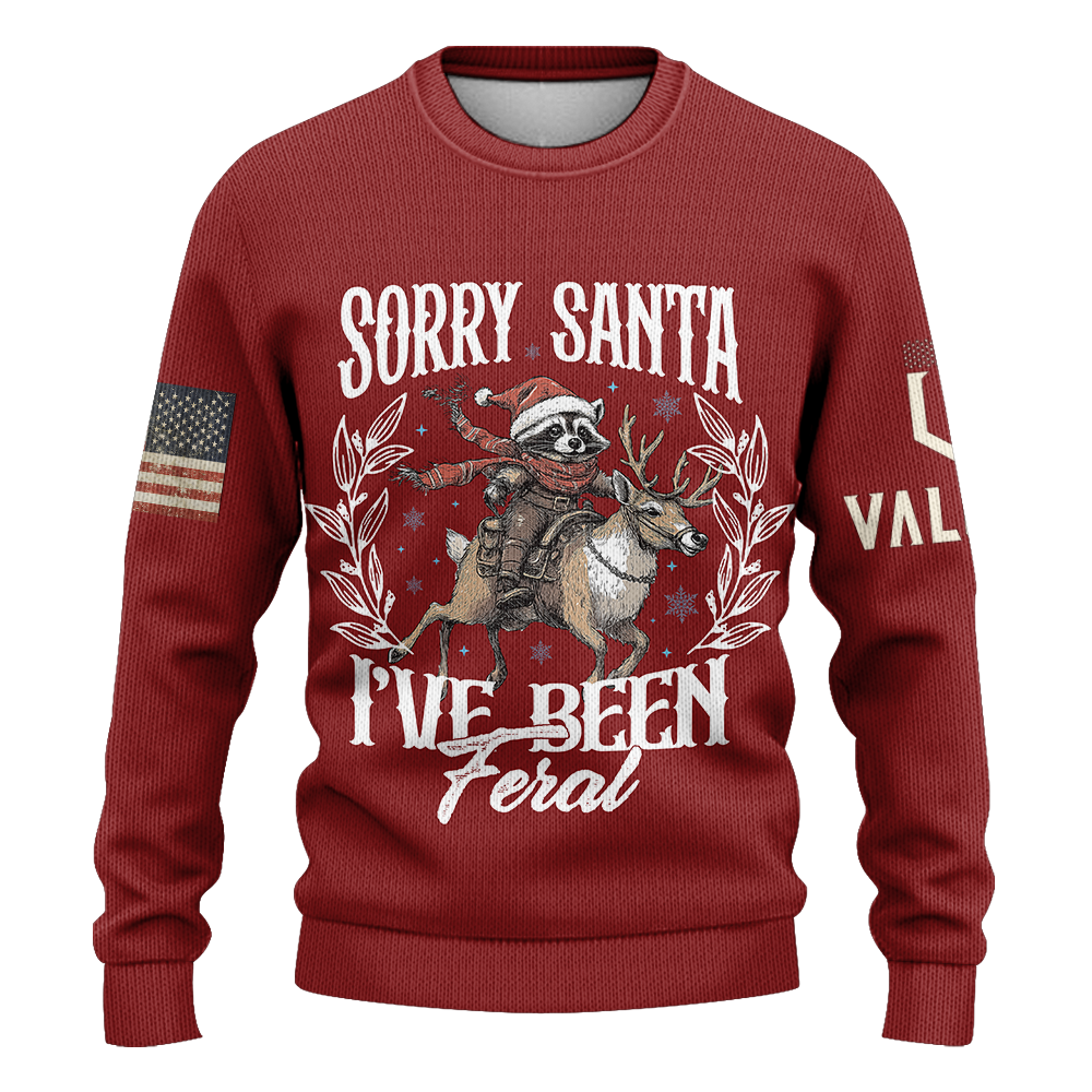 Sorry Santa Knitted Sweatshirt