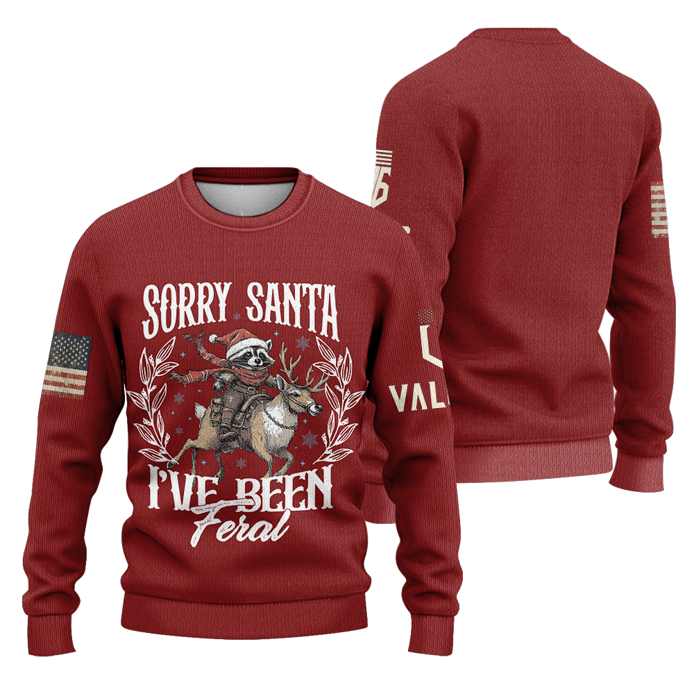 Sorry Santa Knitted Sweatshirt