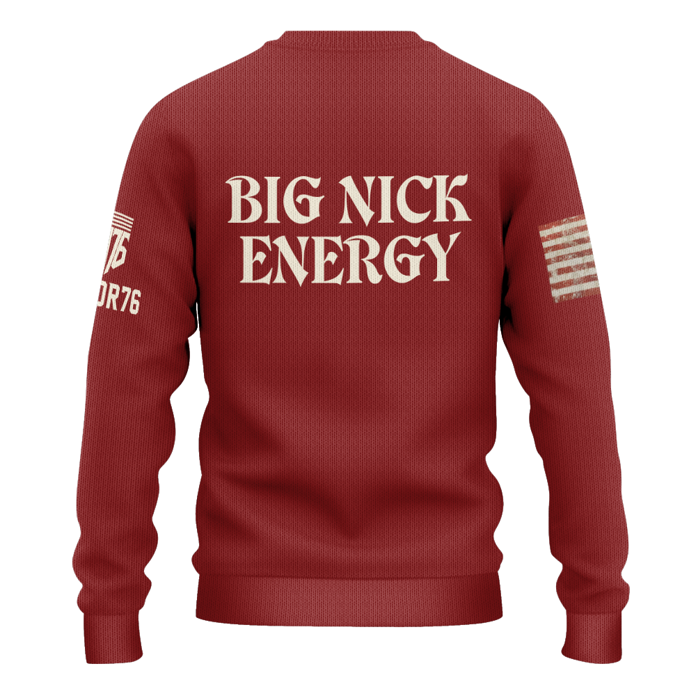 Big Nick Energy Knitted Sweatshirt