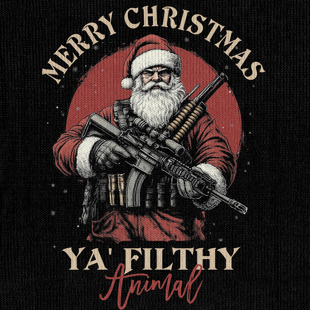 Merry Christmas Ya Filthy Animal Knitted Sweatshirt