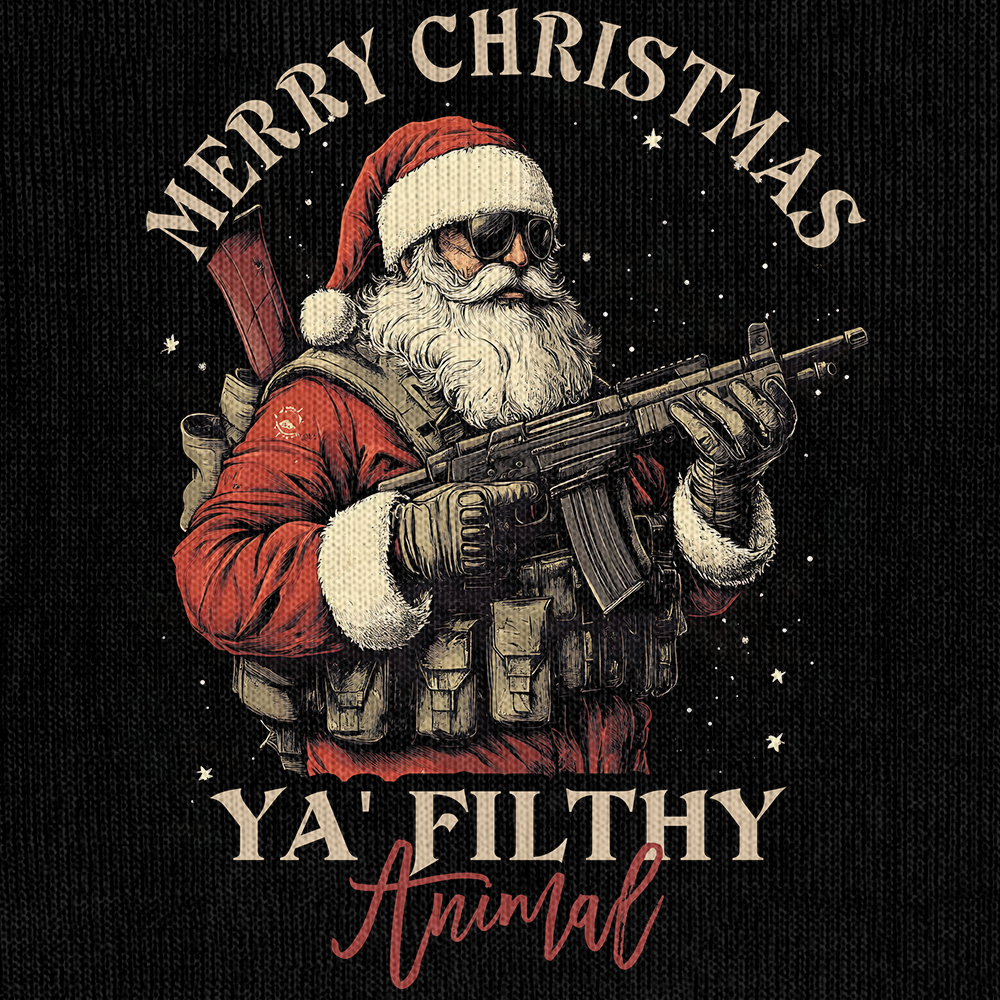 Merry Christmas Ya Filthy Animal Knitted Sweatshirt