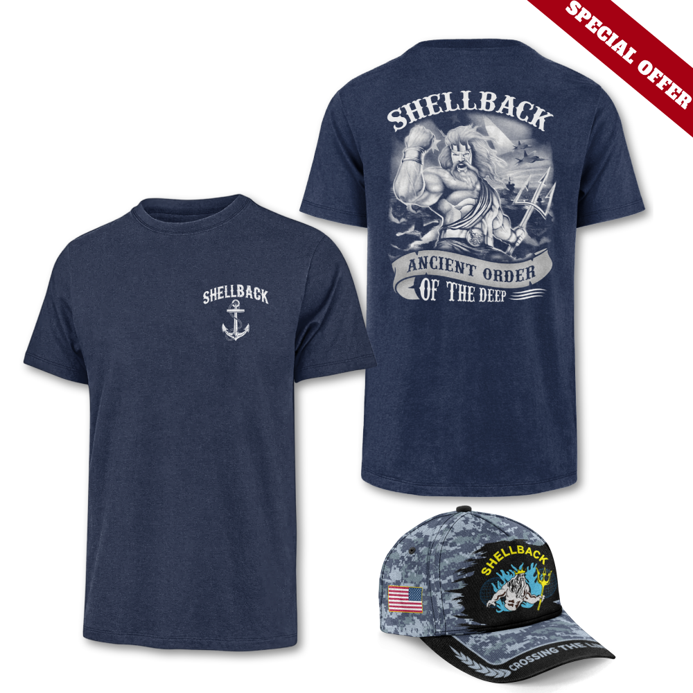Shellback Classic T-shirt & Classic Cap Combo